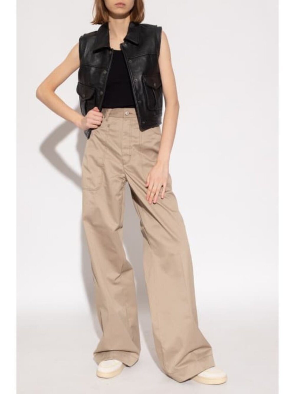 NWT Diesel Womens Size 32 32x37 Bistro Wide Leg Streetwear Trouser Pants NEW